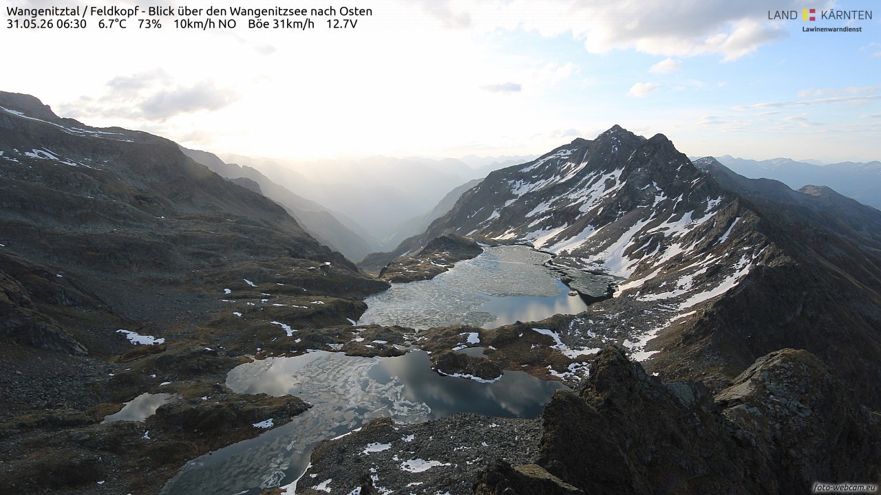 Archived image Webcam Feldkopf Wangenitztal - View to the East