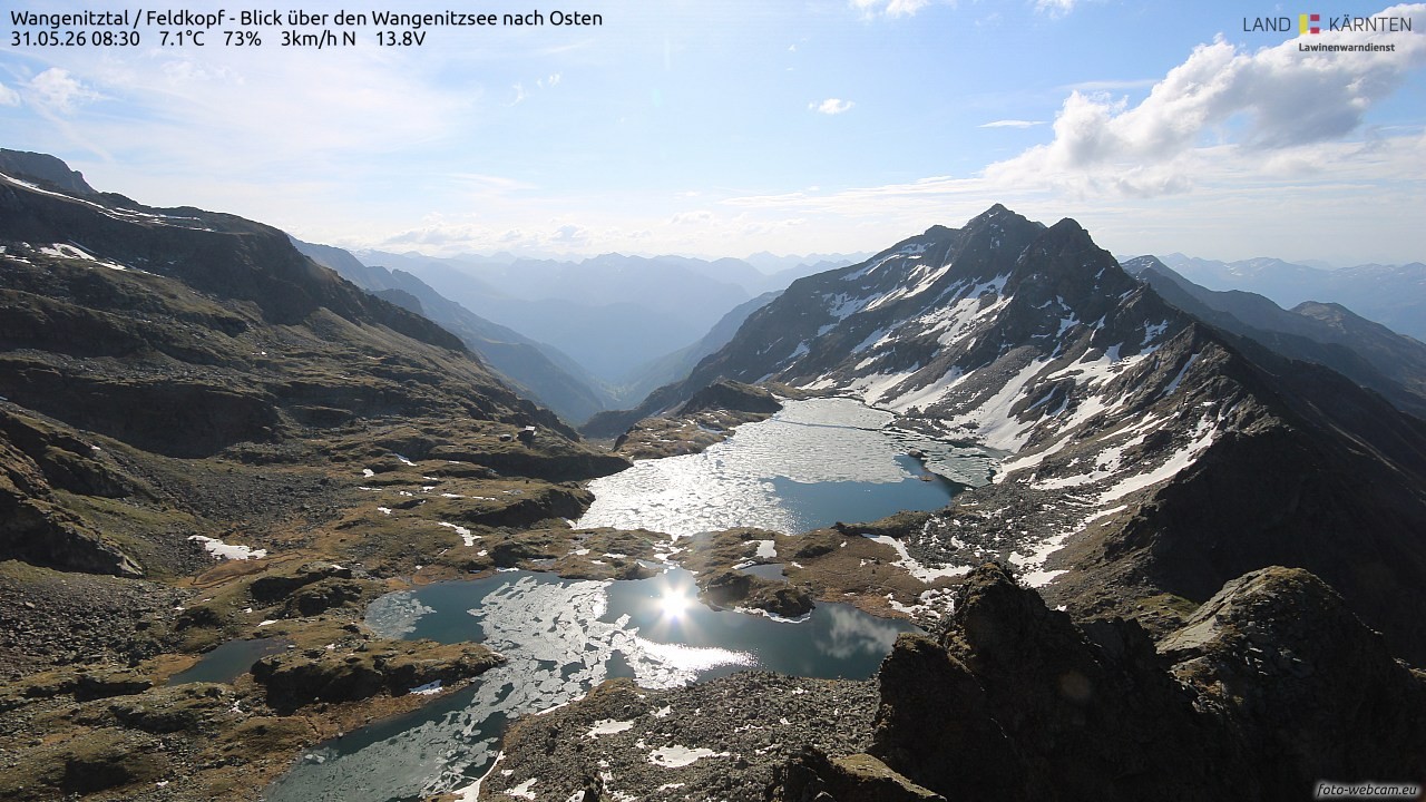Archived image Webcam Feldkopf Wangenitztal - View to the East