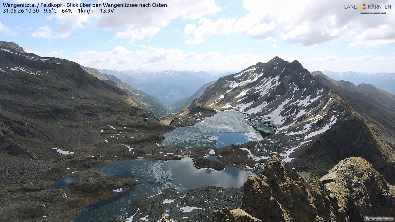 Archived image Webcam Feldkopf Wangenitztal - View to the East