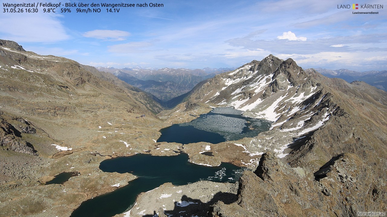 Archived image Webcam Feldkopf Wangenitztal - View to the East