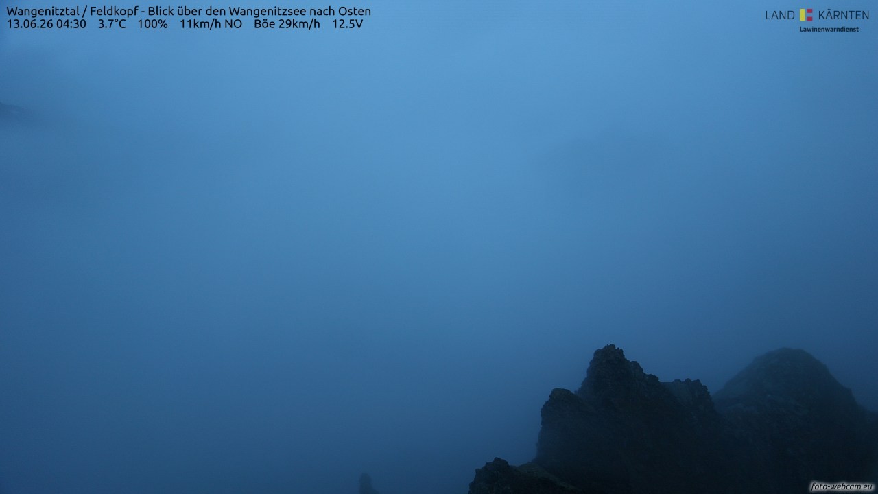 Archived image Webcam Feldkopf Wangenitztal - View to the East
