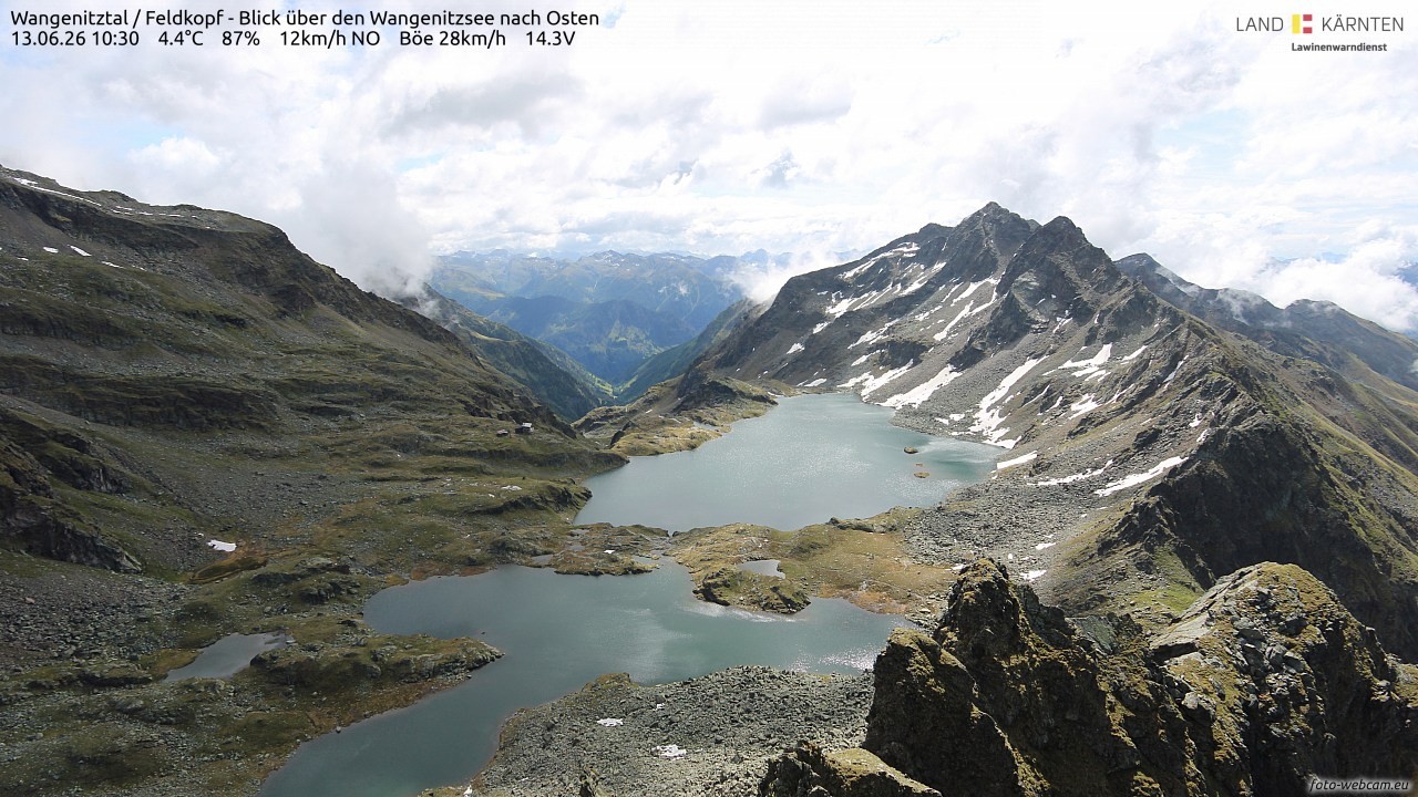 Archived image Webcam Feldkopf Wangenitztal - View to the East