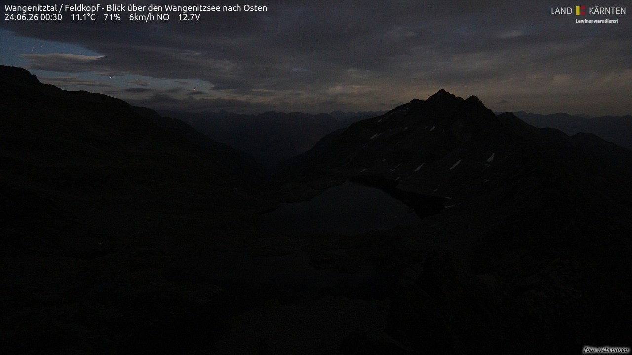 Archiv Foto Webcam Feldkopf - Blick über den Wangenitzsee nach Osten