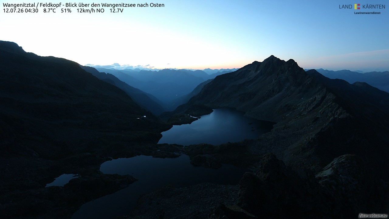 Archived image Webcam Feldkopf Wangenitztal - View to the East