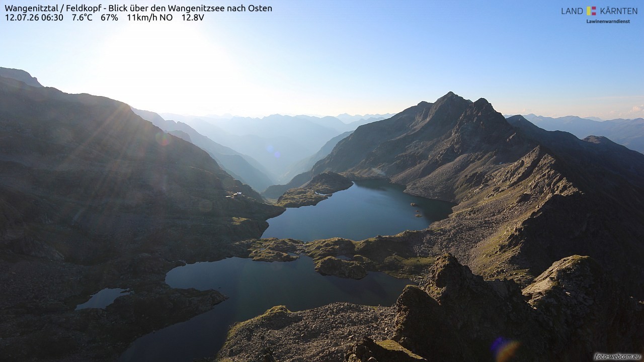 Archived image Webcam Feldkopf Wangenitztal - View to the East