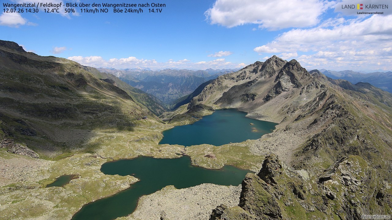 Archived image Webcam Feldkopf Wangenitztal - View to the East