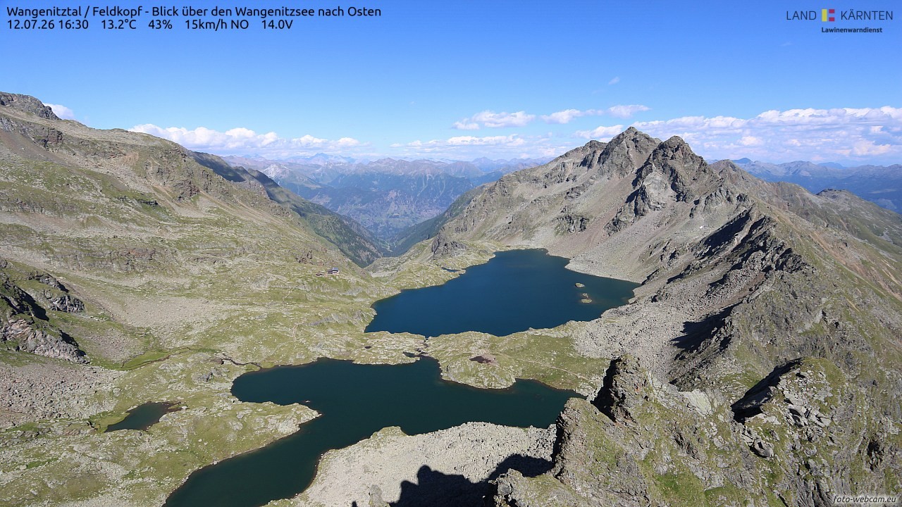 Archived image Webcam Feldkopf Wangenitztal - View to the East