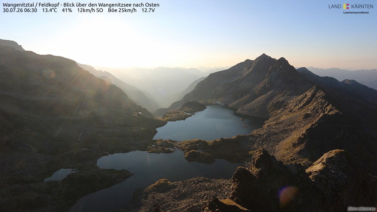 Archived image Webcam Feldkopf Wangenitztal - View to the East