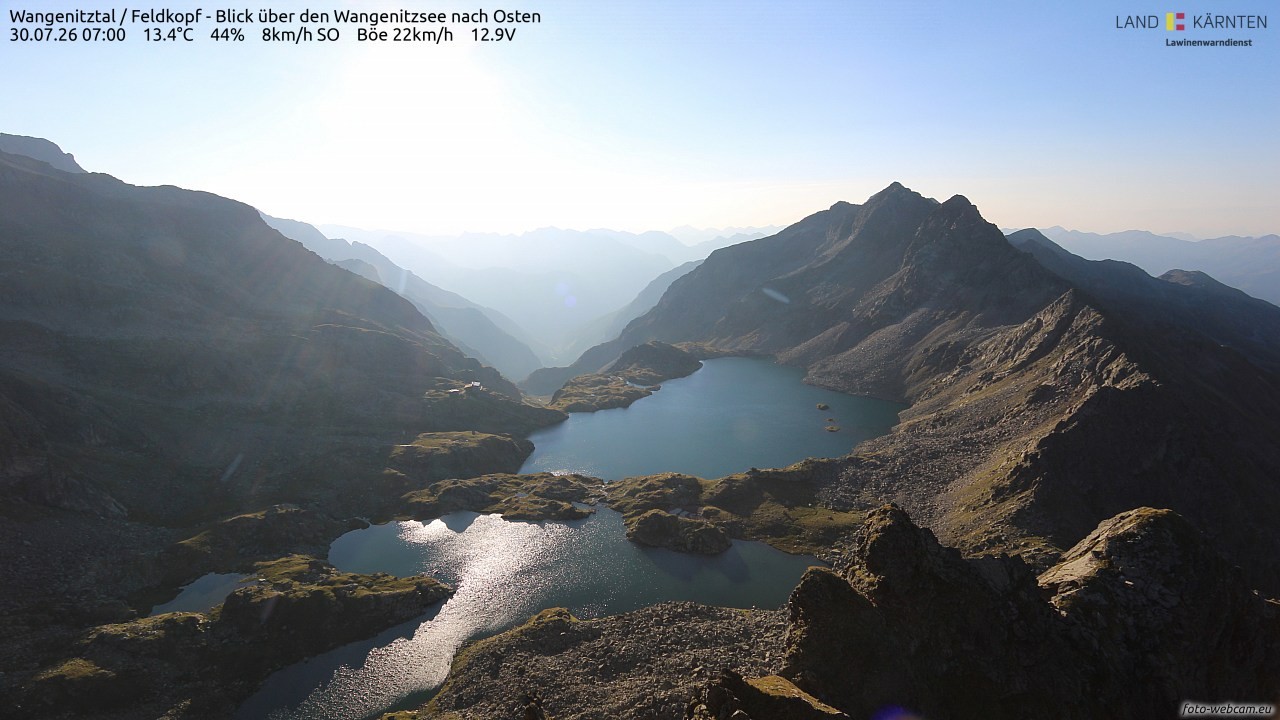 Archived image Webcam Feldkopf Wangenitztal - View to the East