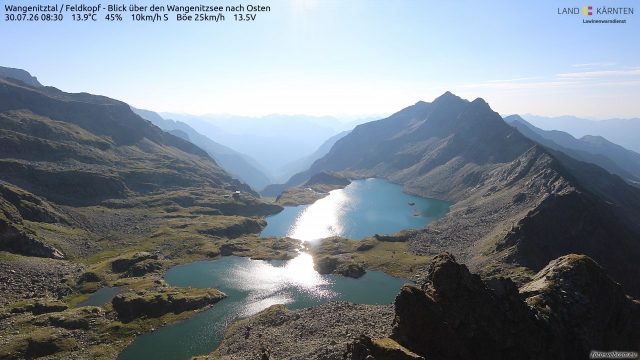 Archived image Webcam Feldkopf Wangenitztal - View to the East