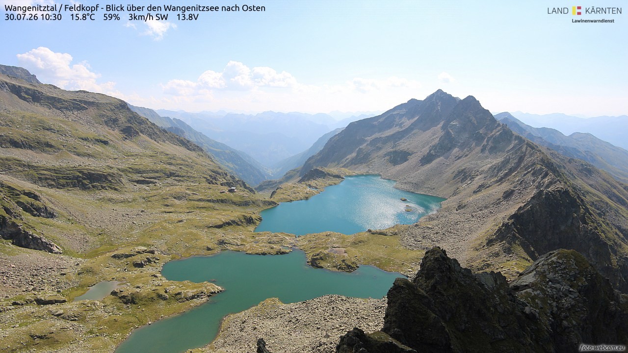 Archived image Webcam Feldkopf Wangenitztal - View to the East