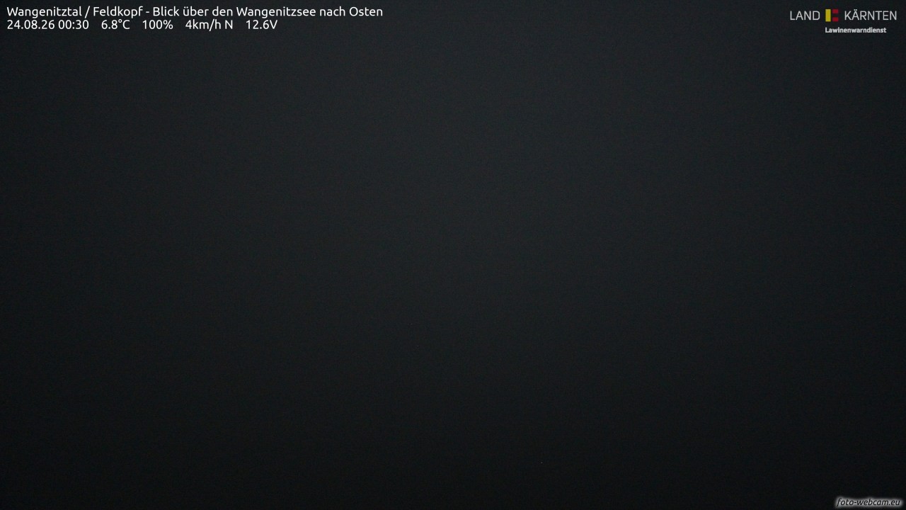 Archiv Foto Webcam Feldkopf - Blick über den Wangenitzsee nach Osten
