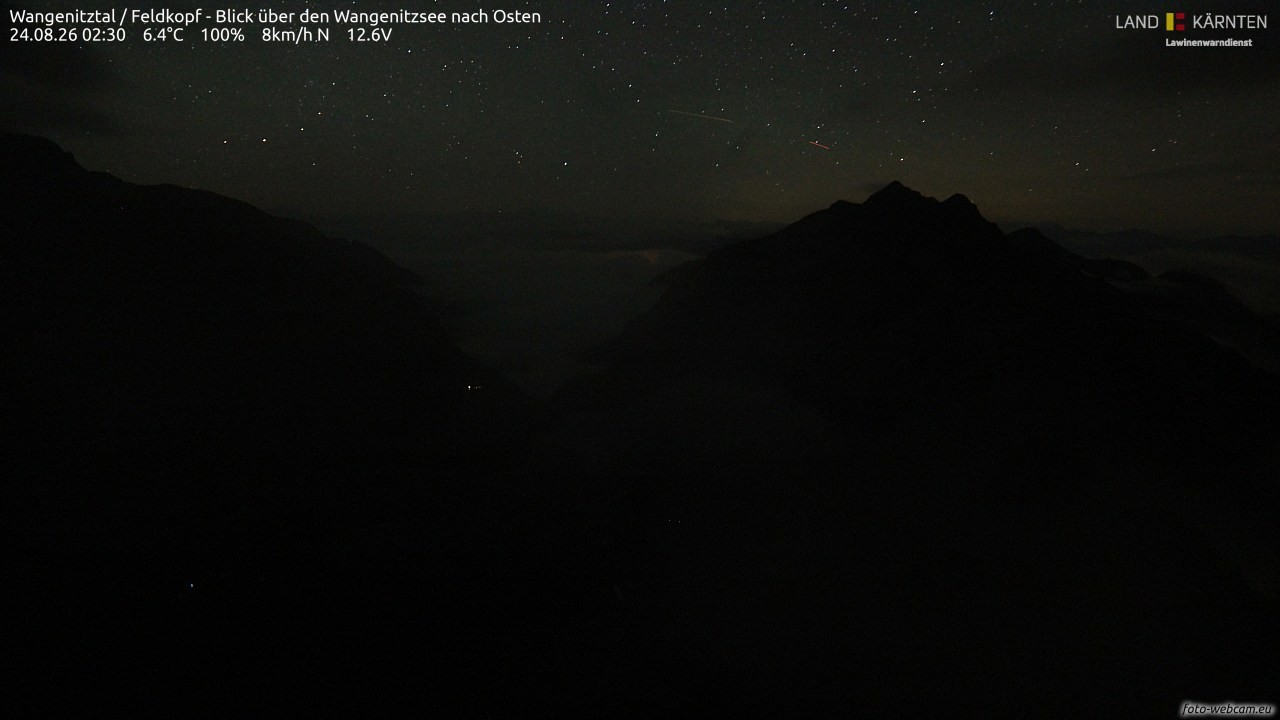 Archiv Foto Webcam Feldkopf - Blick über den Wangenitzsee nach Osten