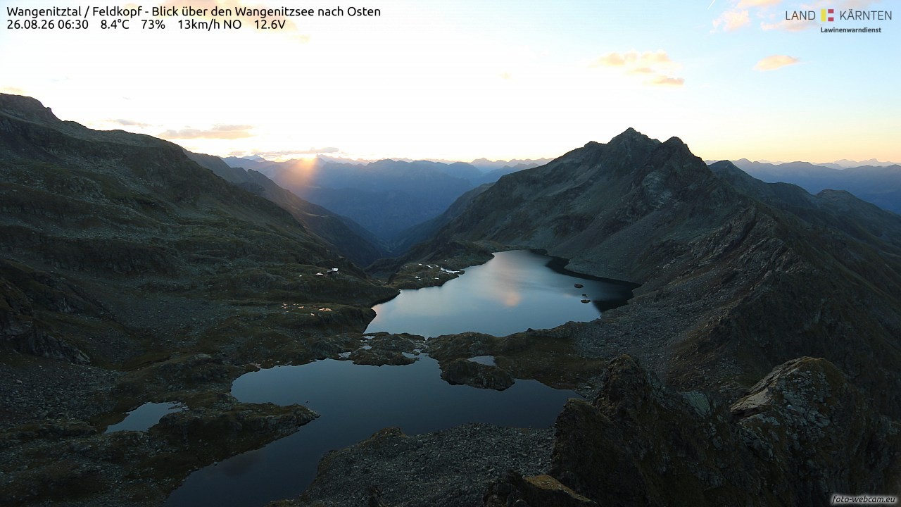 Archived image Webcam Feldkopf Wangenitztal - View to the East