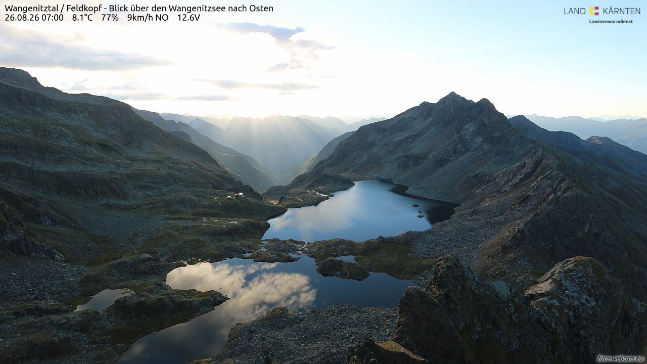 Archived image Webcam Feldkopf Wangenitztal - View to the East