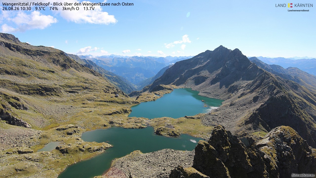 Archived image Webcam Feldkopf Wangenitztal - View to the East