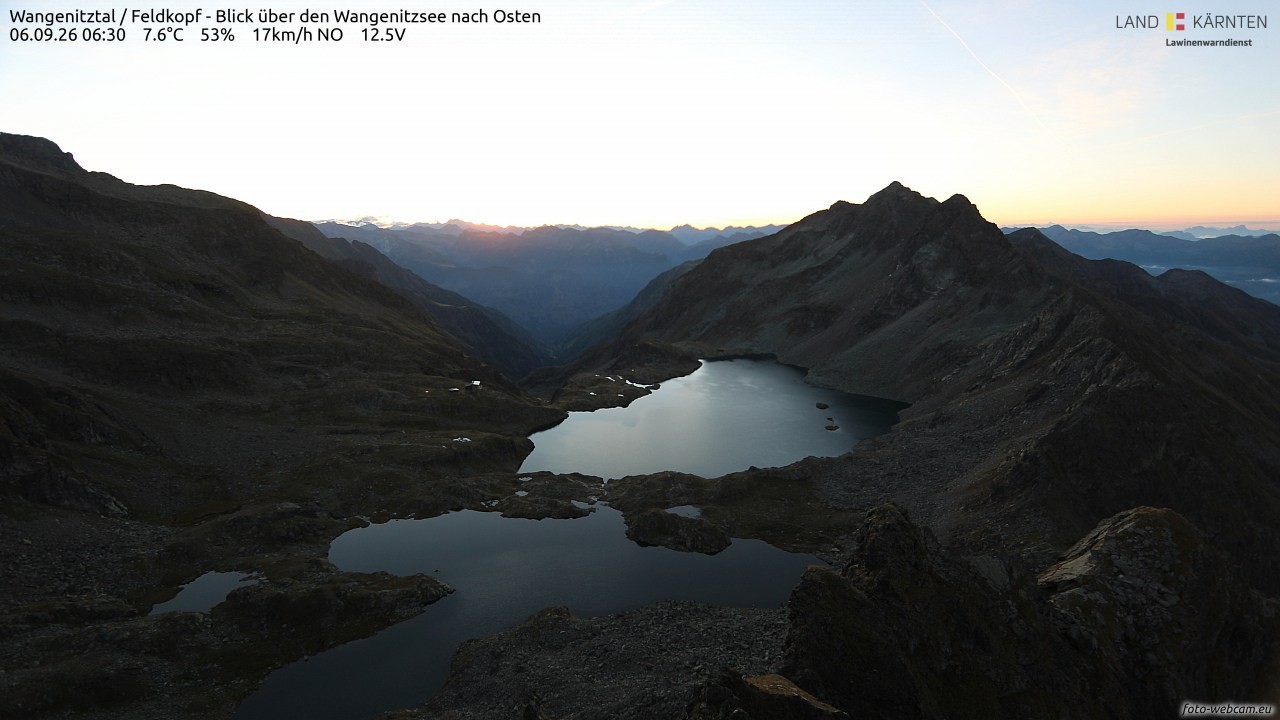 Archived image Webcam Feldkopf Wangenitztal - View to the East