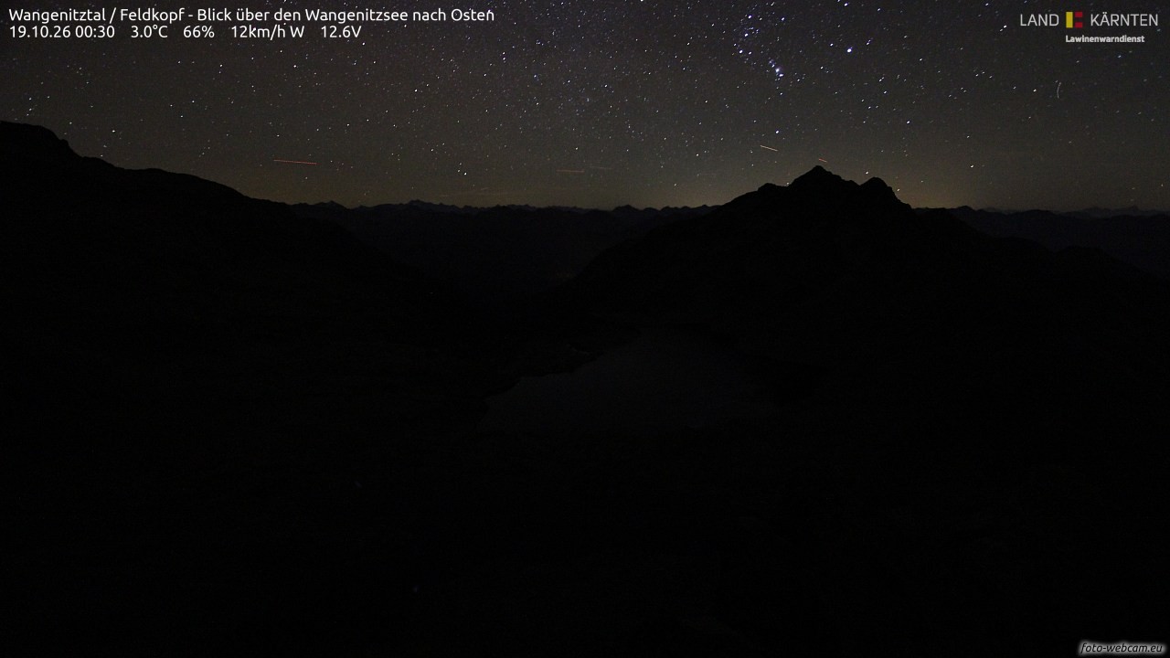 Archiv Foto Webcam Feldkopf - Blick über den Wangenitzsee nach Osten