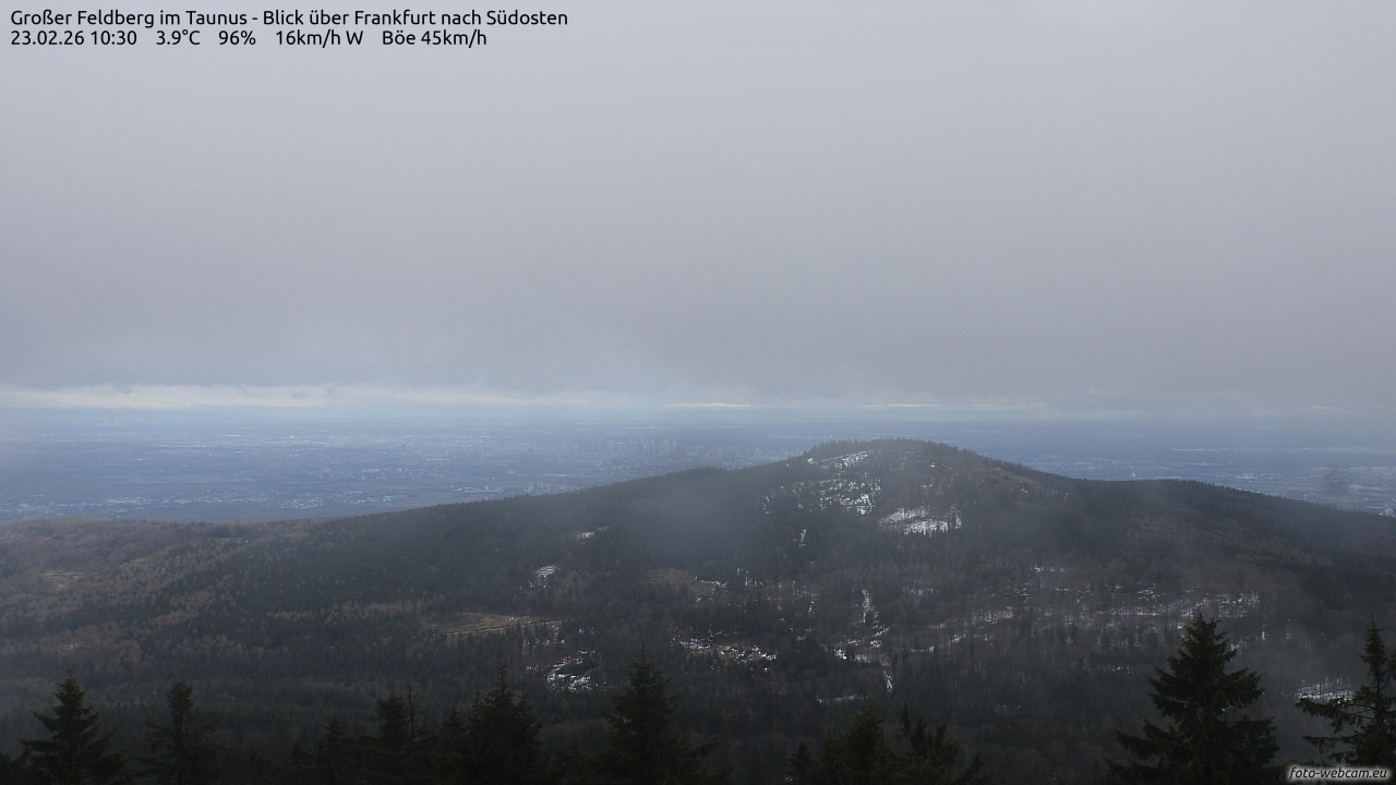 Archiv Foto Webcam Großer Feldberg im Taunus