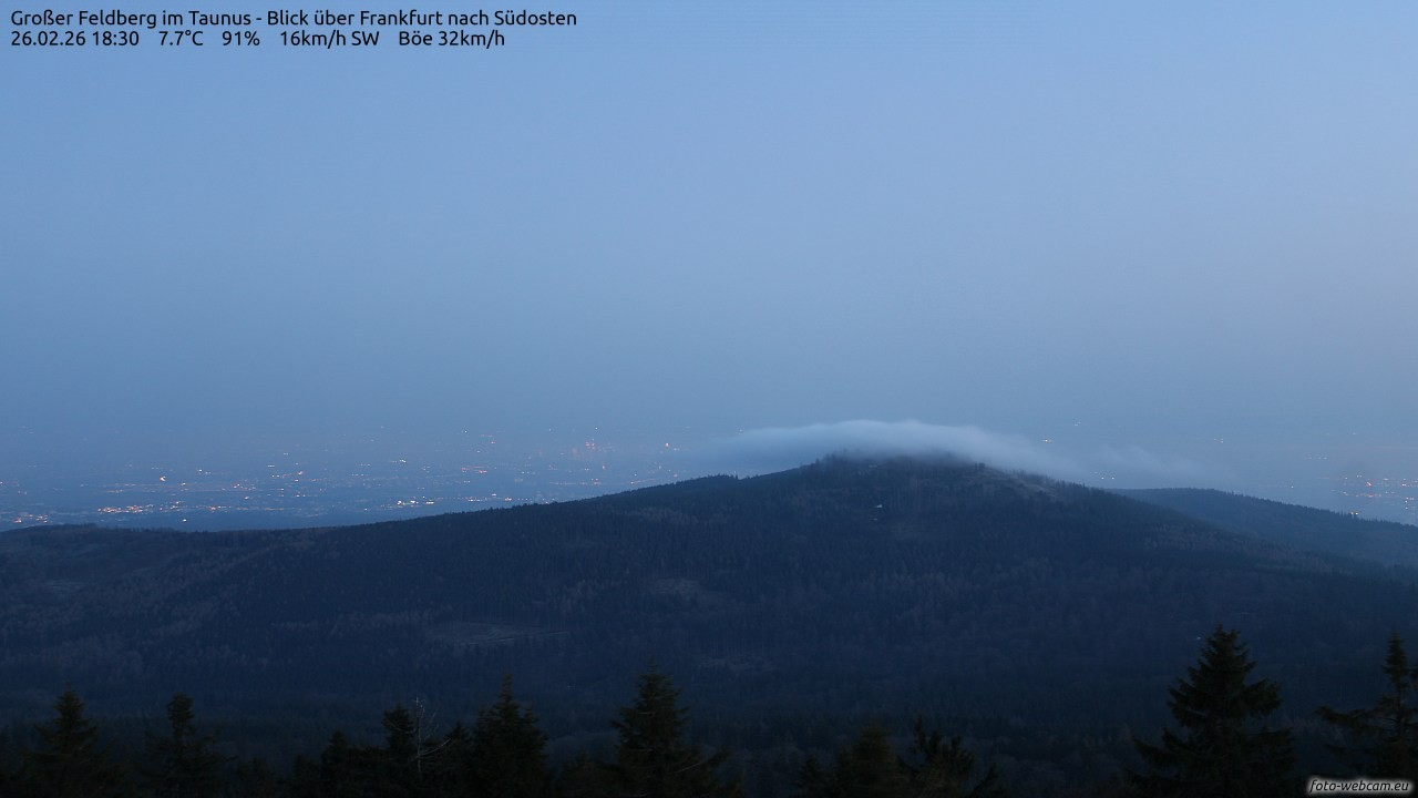 Archiv Foto Webcam Großer Feldberg im Taunus