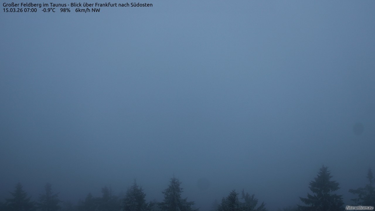 Archiv Foto Webcam Großer Feldberg im Taunus