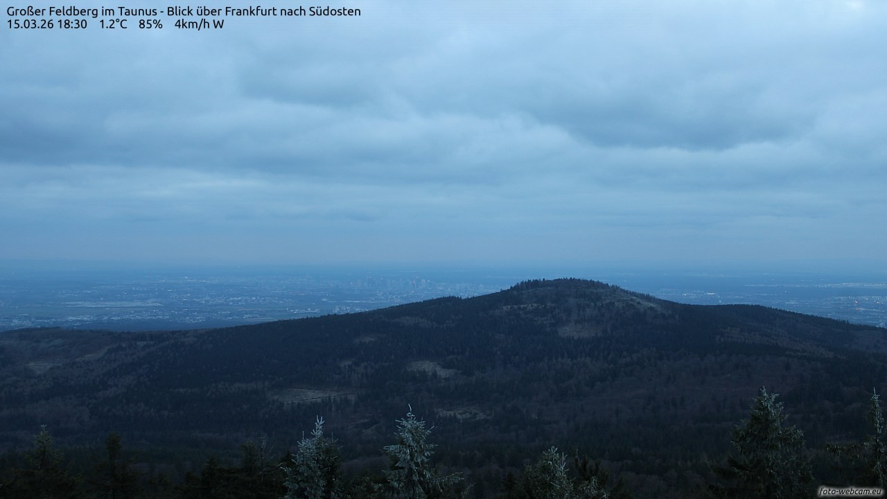 Archiv Foto Webcam Großer Feldberg im Taunus