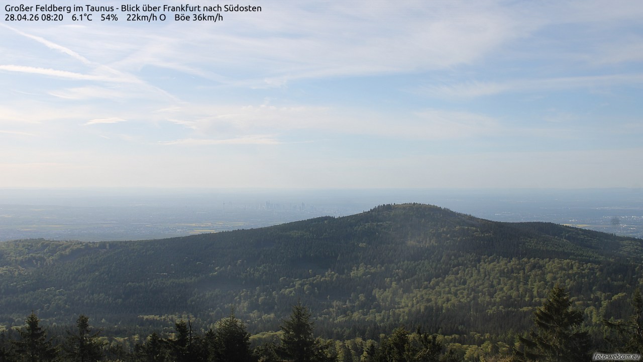 Archiv Foto Webcam Großer Feldberg im Taunus