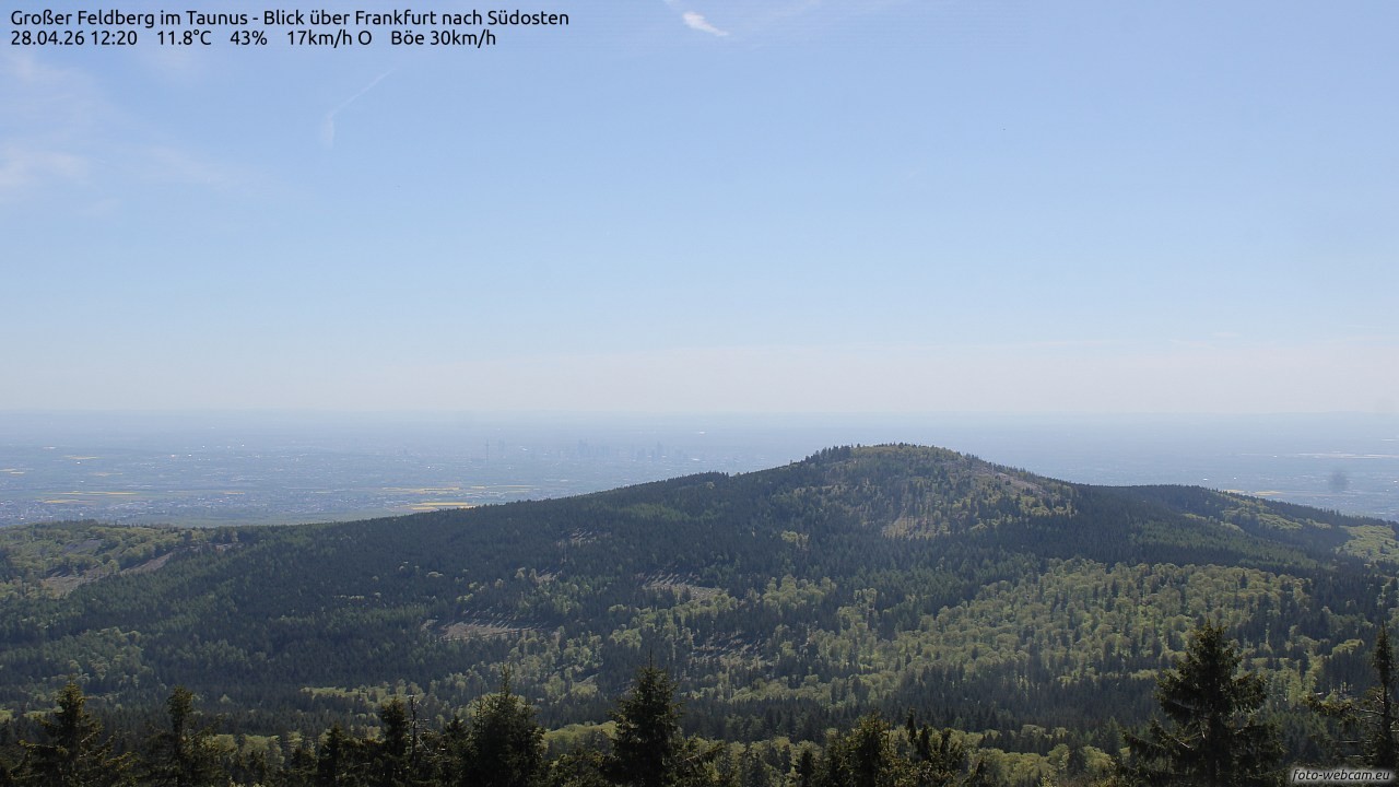 Archiv Foto Webcam Großer Feldberg im Taunus
