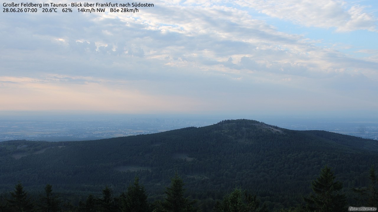 Archiv Foto Webcam Großer Feldberg im Taunus