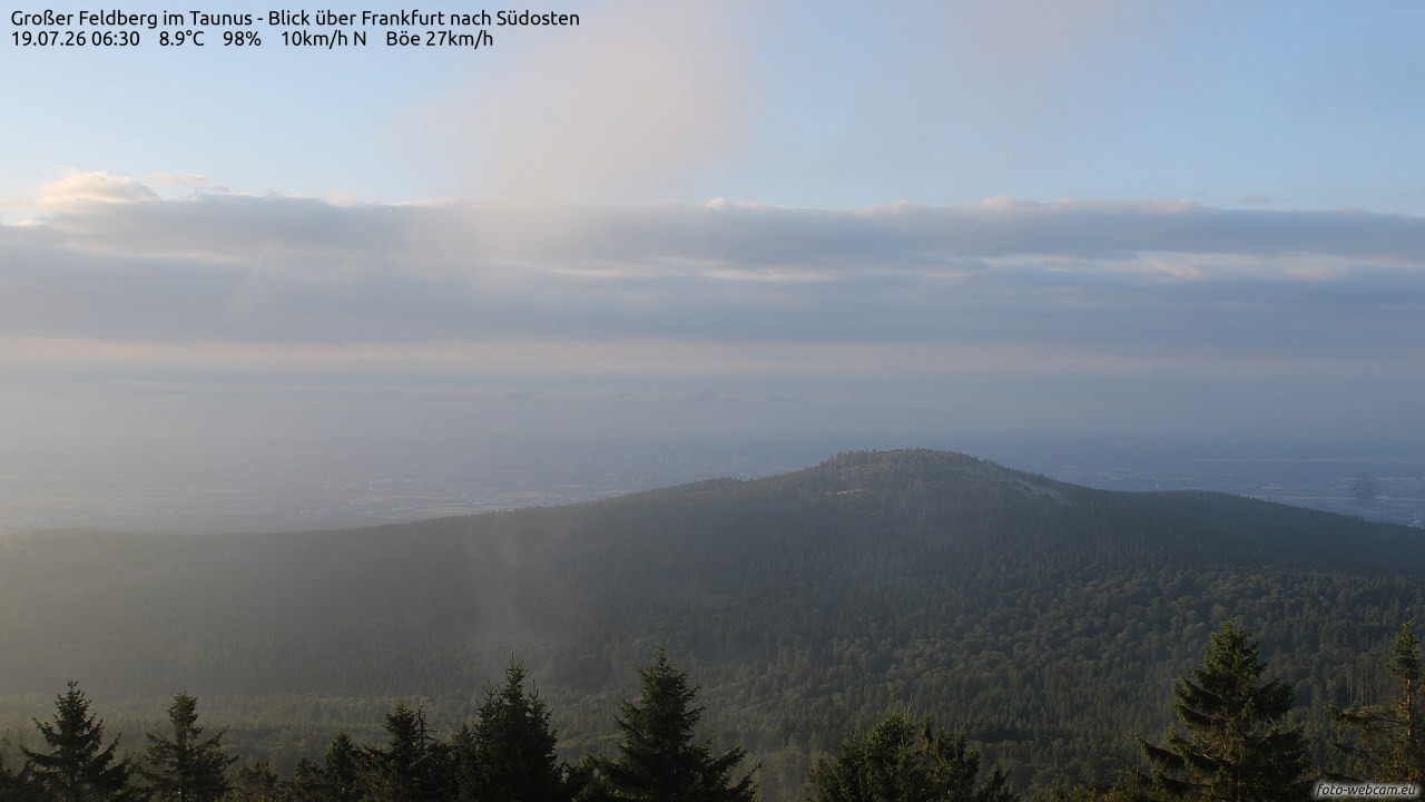 Archiv Foto Webcam Großer Feldberg im Taunus