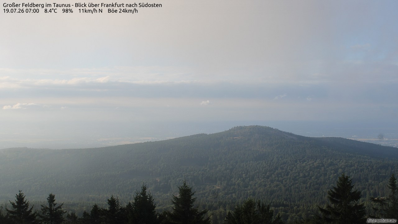 Archiv Foto Webcam Großer Feldberg im Taunus