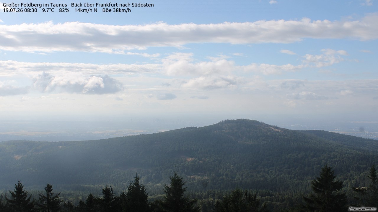 Archiv Foto Webcam Großer Feldberg im Taunus