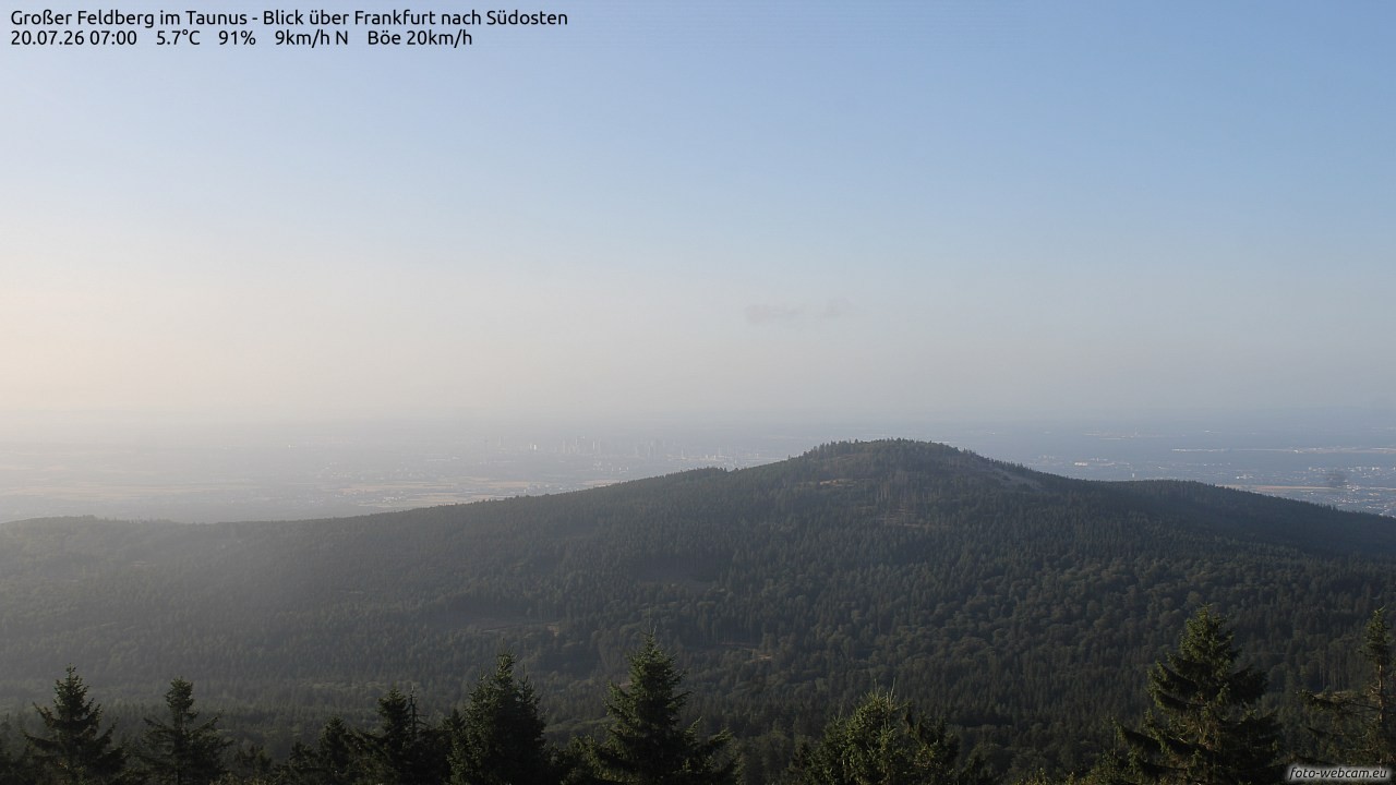 Archiv Foto Webcam Großer Feldberg im Taunus