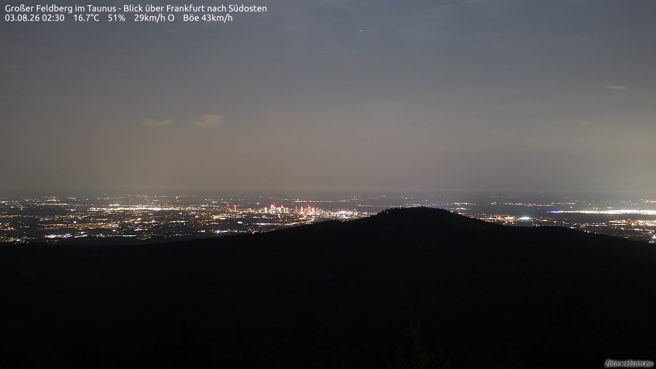 Archiv Foto Webcam Großer Feldberg im Taunus