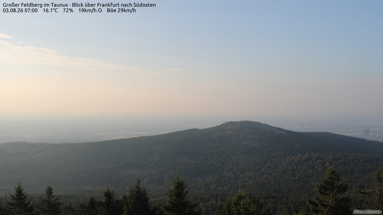 Archiv Foto Webcam Großer Feldberg im Taunus