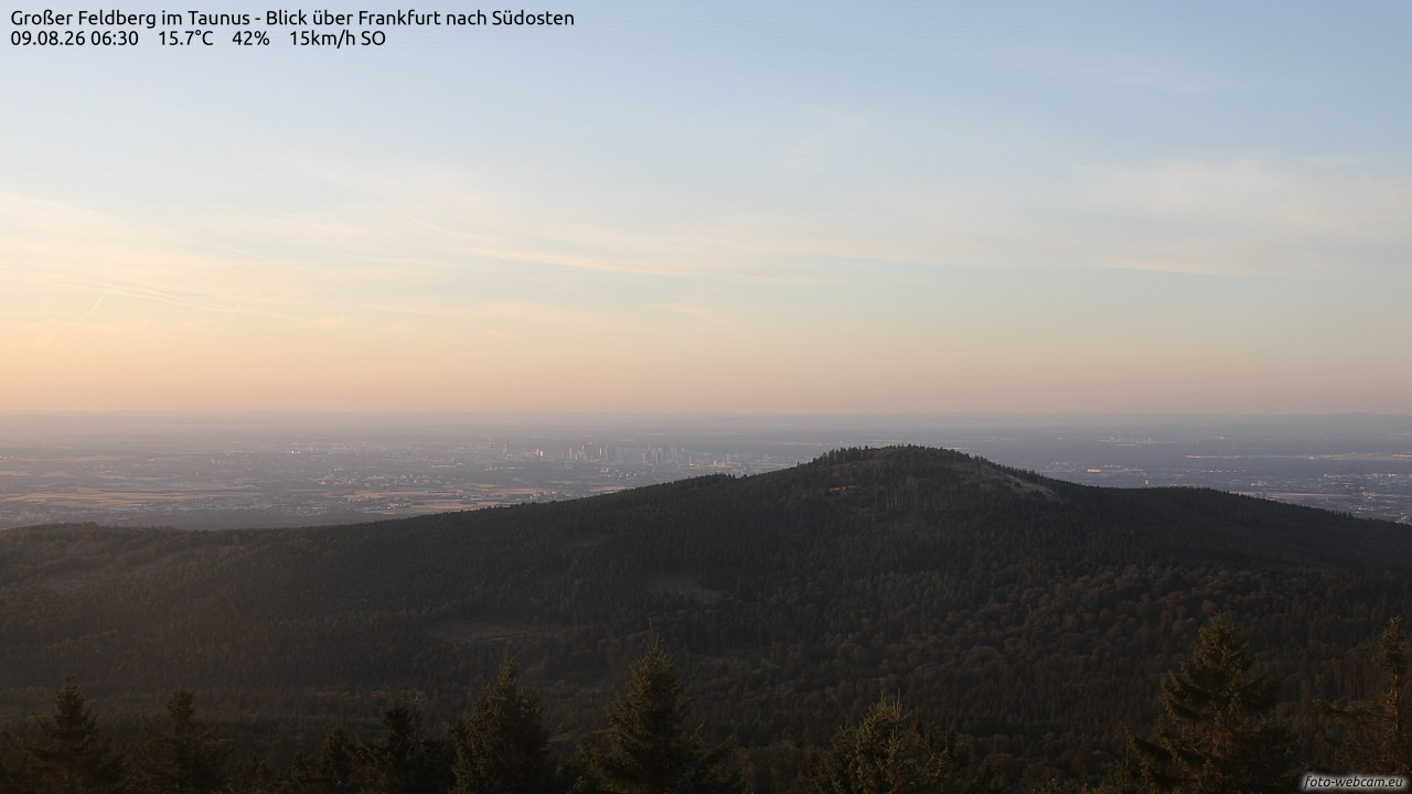 Archiv Foto Webcam Großer Feldberg im Taunus