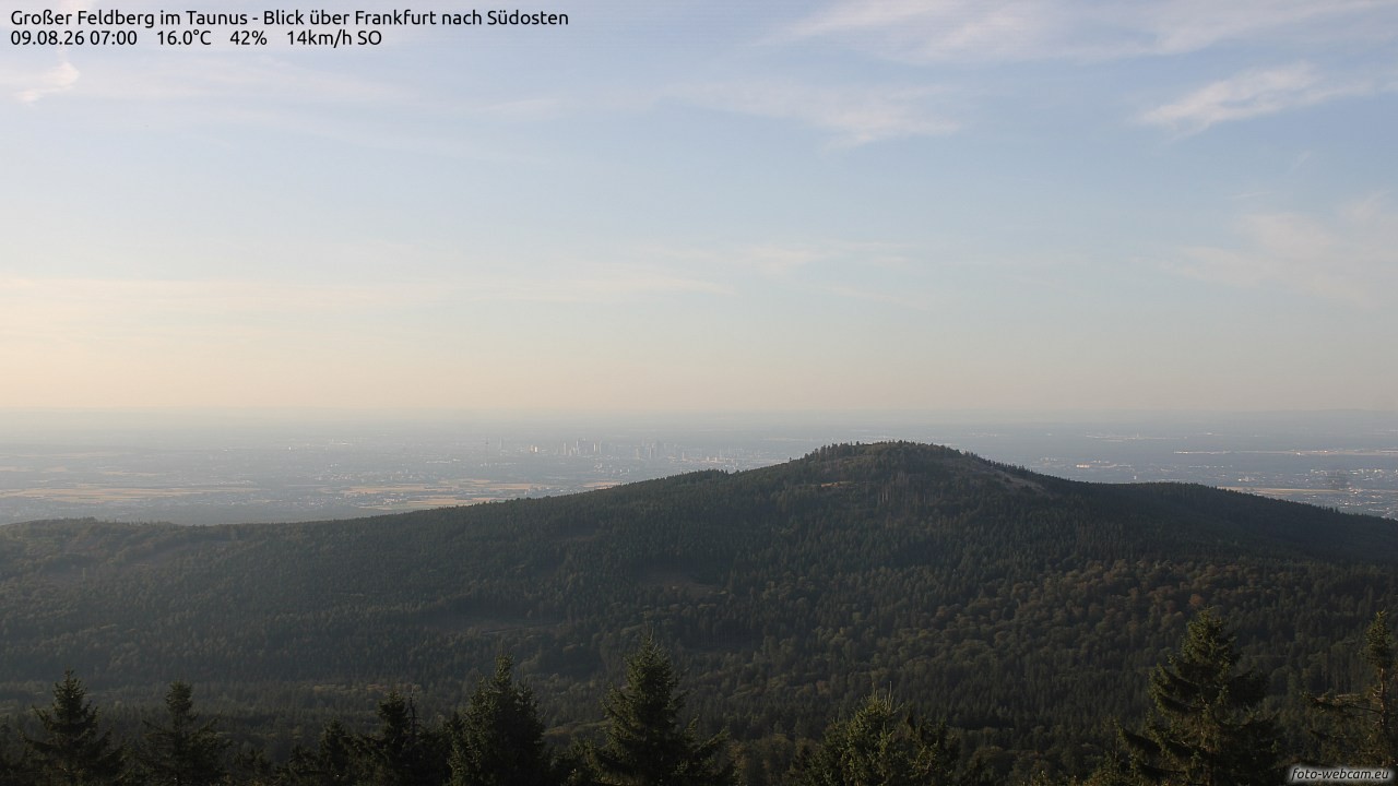 Archiv Foto Webcam Großer Feldberg im Taunus