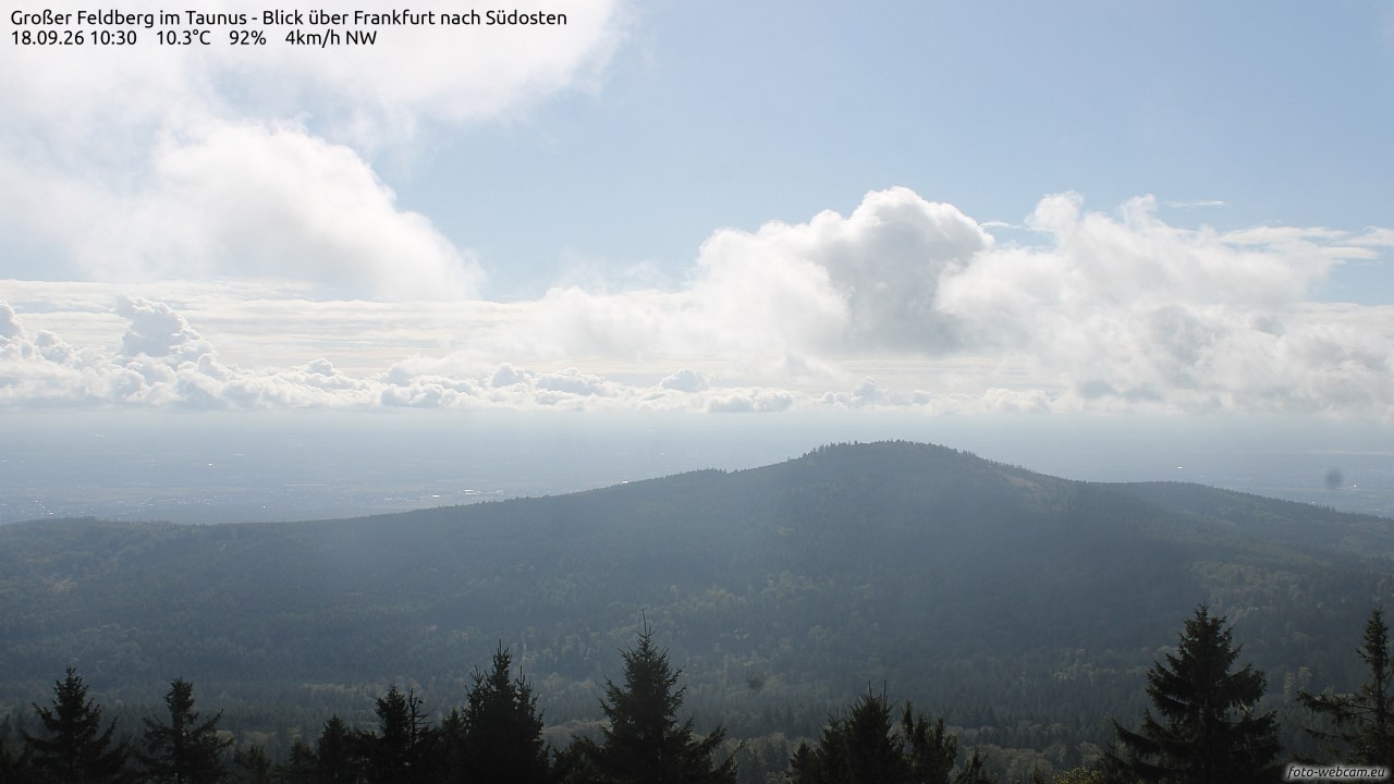 Archiv Foto Webcam Großer Feldberg im Taunus