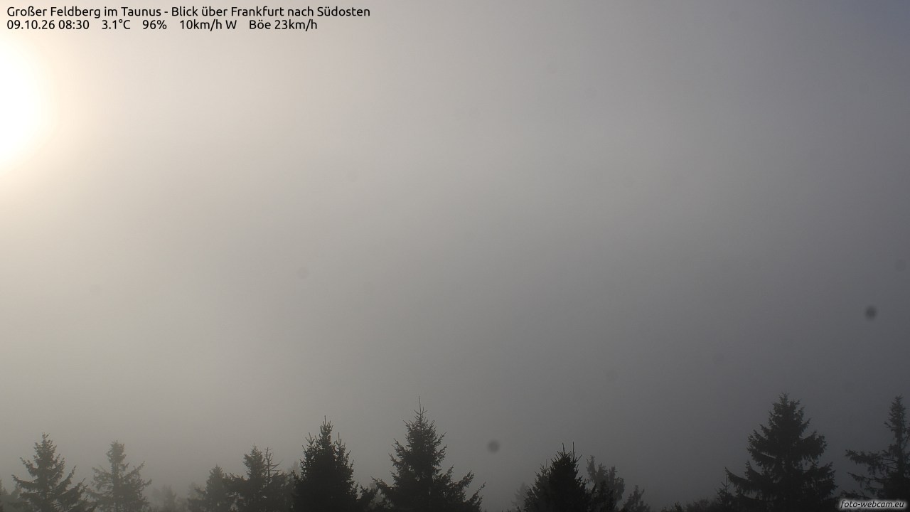 Archiv Foto Webcam Großer Feldberg im Taunus