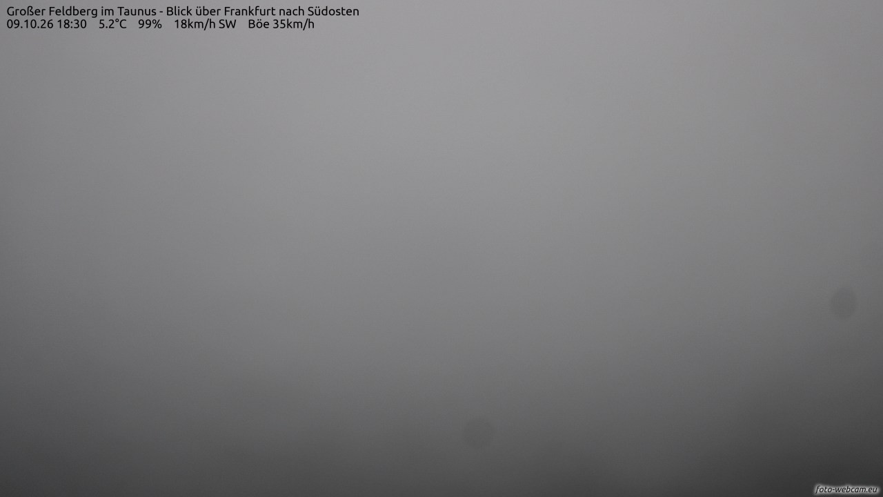 Archiv Foto Webcam Großer Feldberg im Taunus