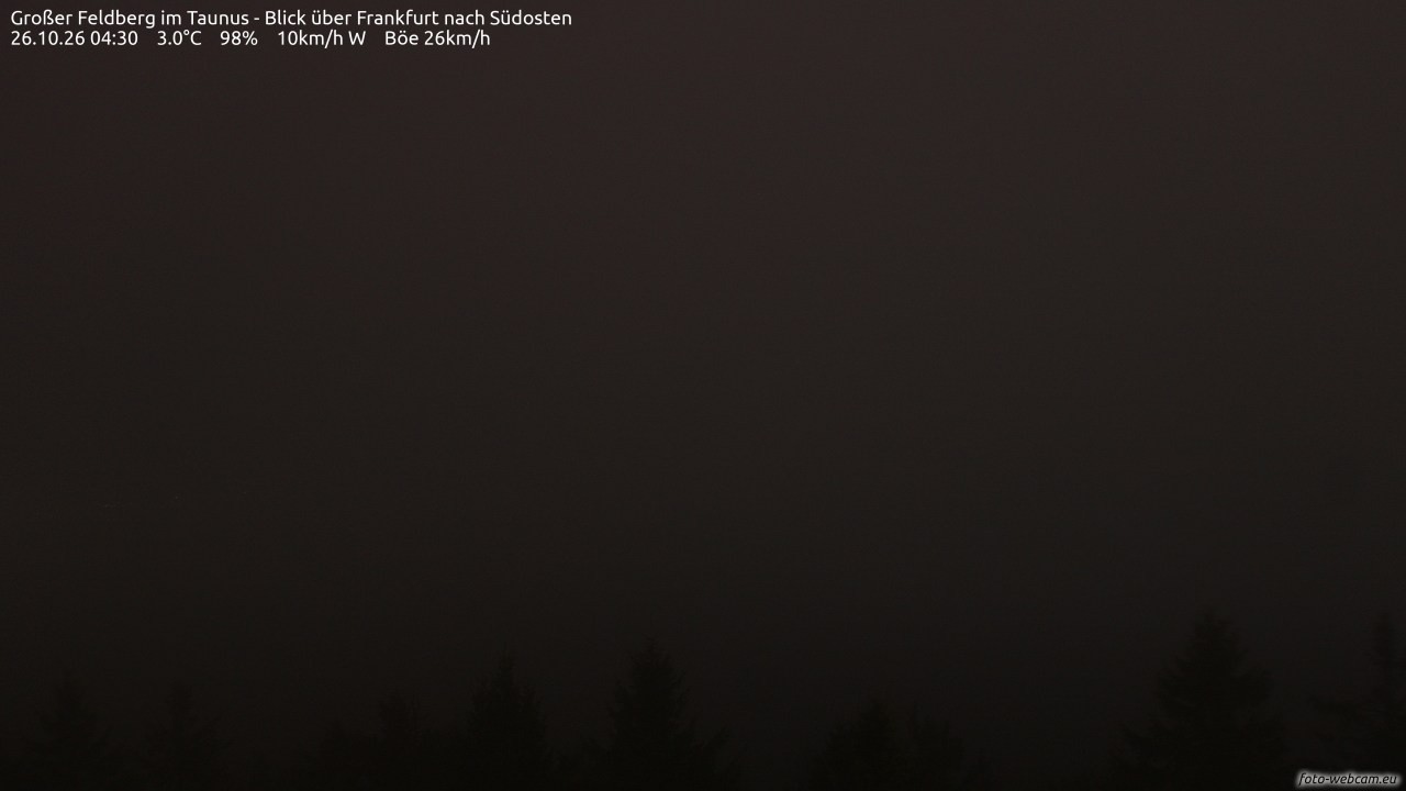 Archiv Foto Webcam Großer Feldberg im Taunus