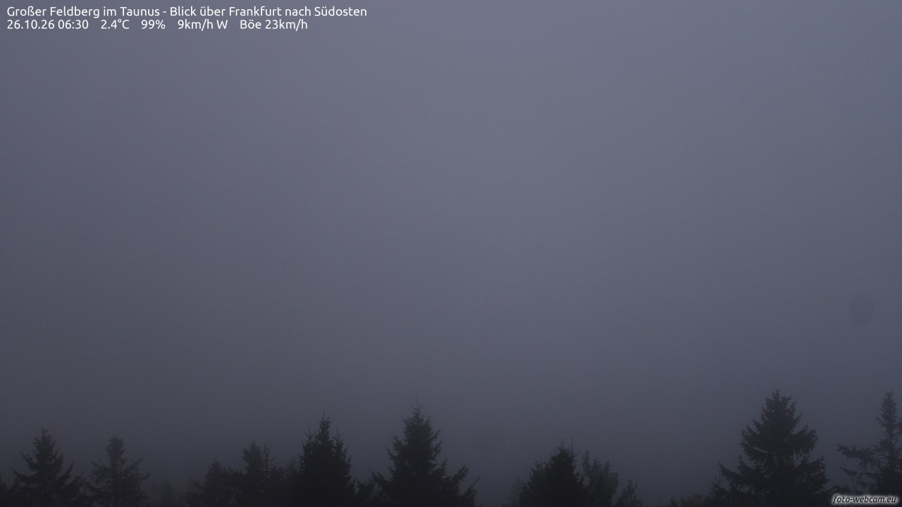 Archiv Foto Webcam Großer Feldberg im Taunus