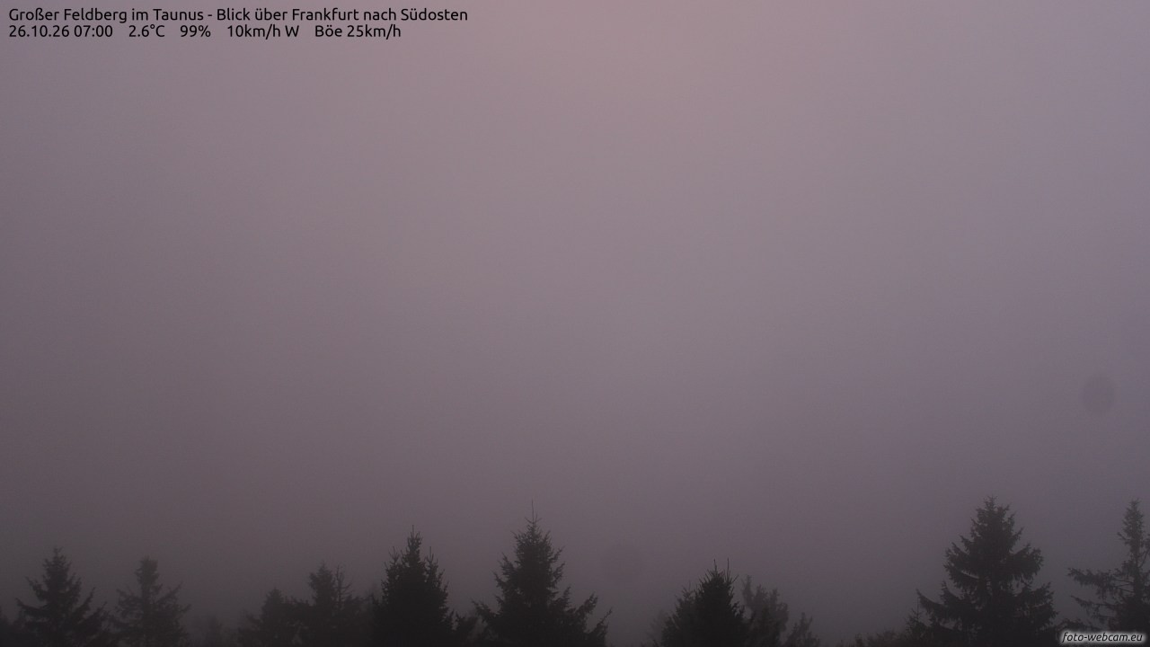 Archiv Foto Webcam Großer Feldberg im Taunus