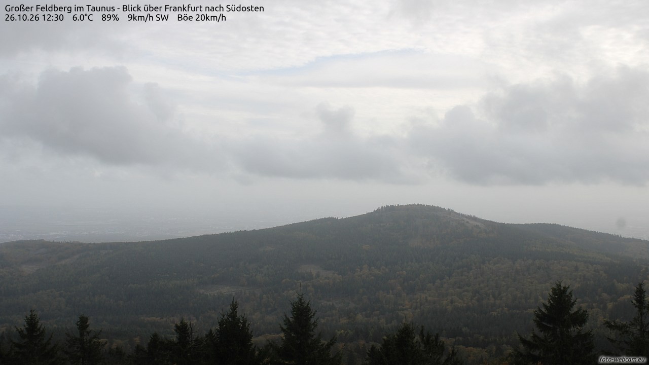 Archiv Foto Webcam Großer Feldberg im Taunus