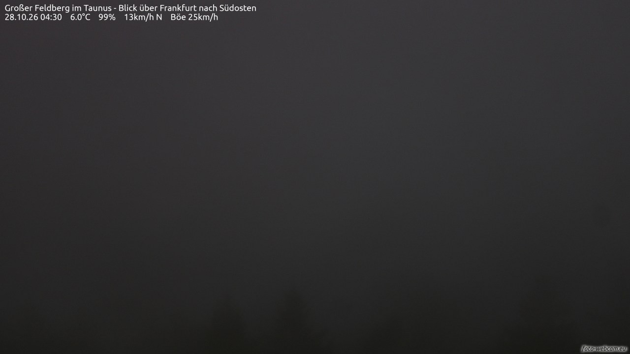Archiv Foto Webcam Großer Feldberg im Taunus