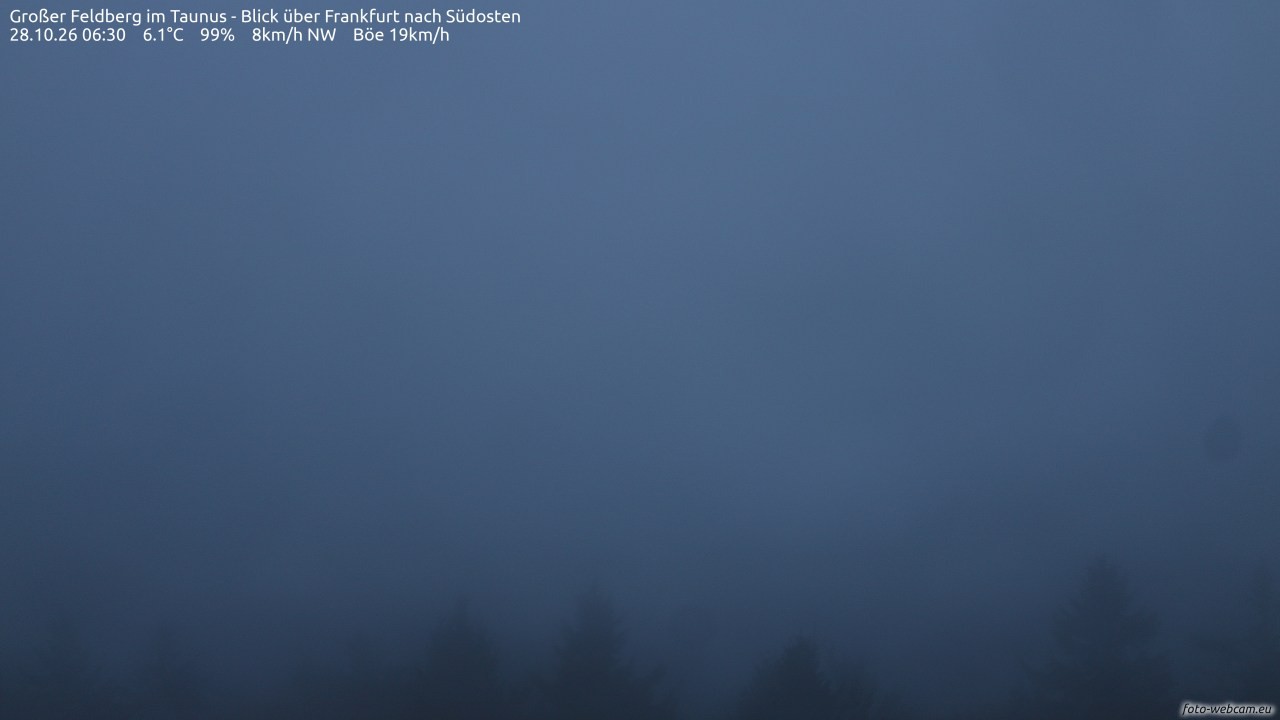 Archiv Foto Webcam Großer Feldberg im Taunus
