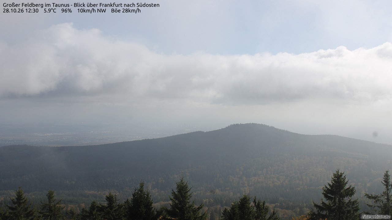 Archiv Foto Webcam Großer Feldberg im Taunus