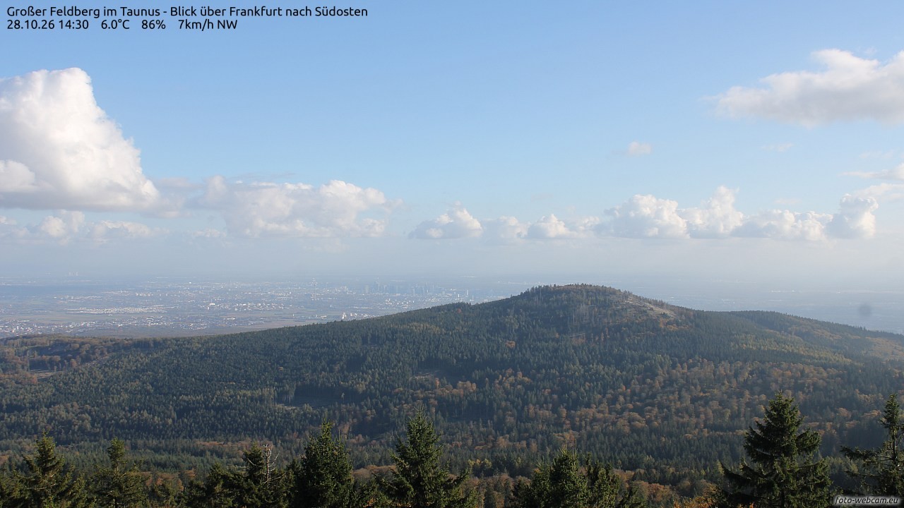 Archiv Foto Webcam Großer Feldberg im Taunus