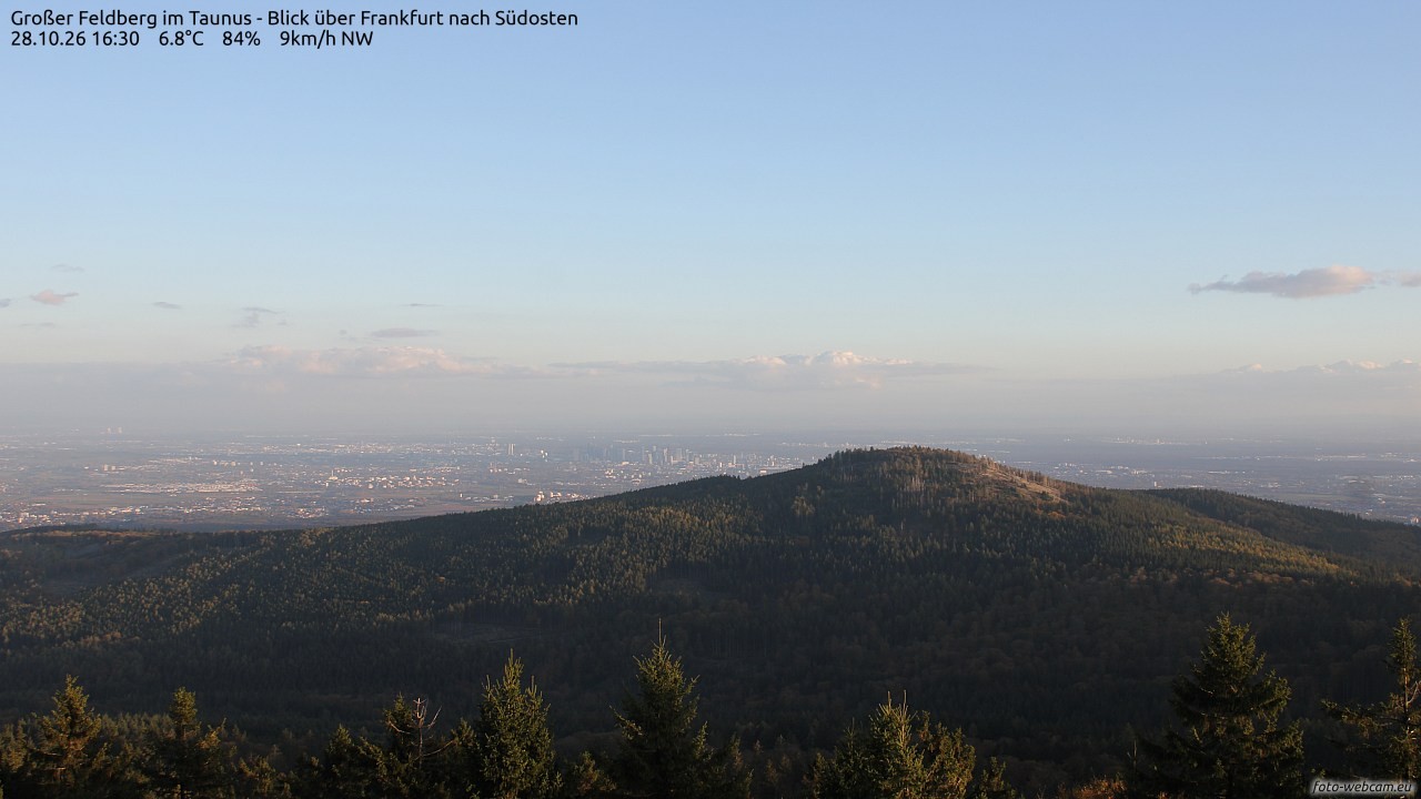 Archiv Foto Webcam Großer Feldberg im Taunus