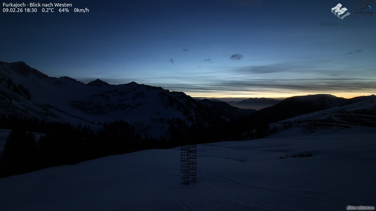 Archiv Foto Webcam Furkajoch - West